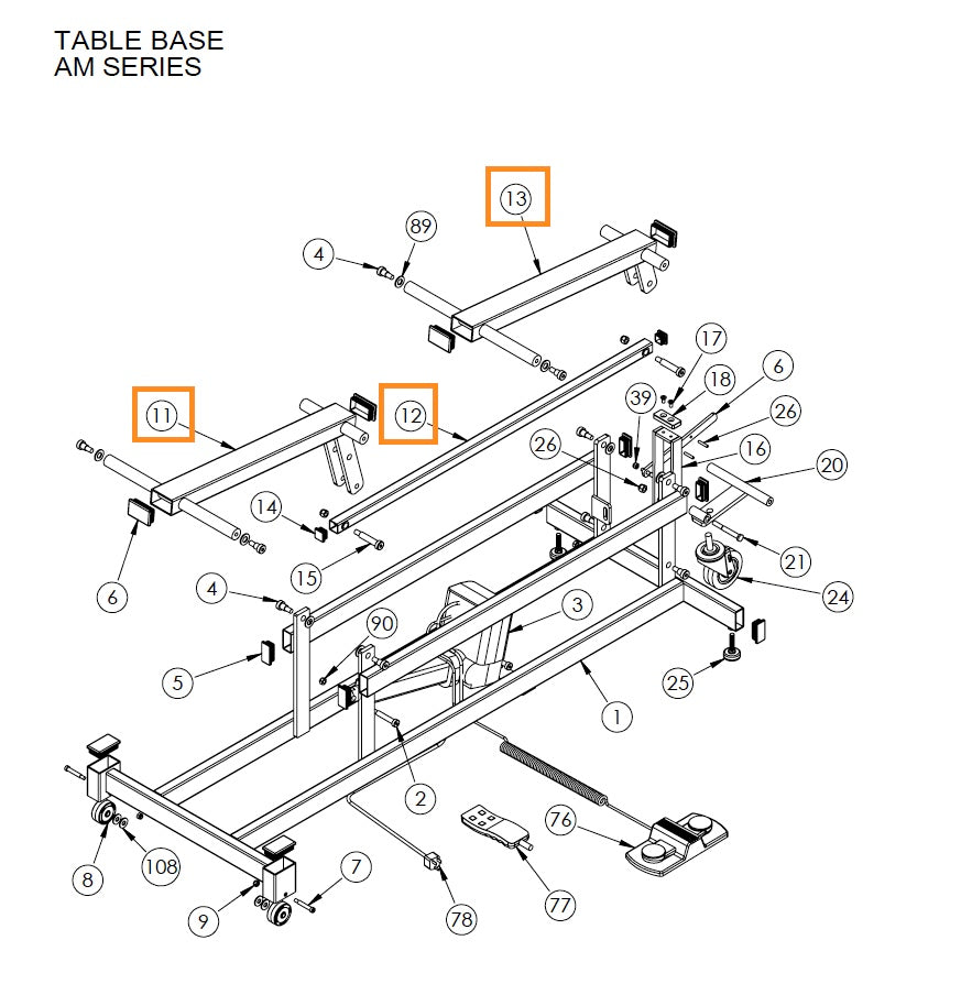 Armedica 19320 - Lifting Arm Retrofit Kit for an AM and AM-BA Tables (Includes Shipping!)